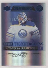 2021 Credentials Debut Ticket Access Blue 16/99 Ukko-Pekka Luukkonen #122 0r35