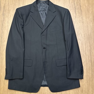 Men's Vintage PRADA Suit Jacket Black Size 56 Milan Italy
