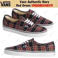 Vans Authentic Navy Red Green VN000EGABX9 Men's Size
