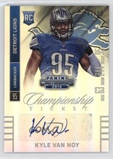 2014 Contenders Championship Ticket 82/99 Kyle Van Noy (Sec Row Seat) Auto 4at