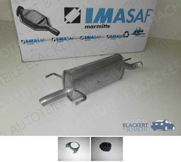 Imasaf ESD Auspuff Endtopf+Anbauteile für Opel Astra G CC 1.4 16V 66KW 2007-2009-image