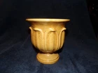 vintage haeger #130 golden pedestal pottery/ceramic bowl/vase