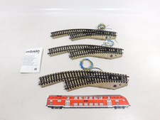 3x Märklin H0 AC 5141 Bogenweiche Elektroweiche E-Weiche M-Gleis links #ED791-1