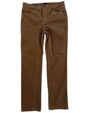 Talbots Brown High-Rise Corduroy Straight Leg Pants Women's Size 10