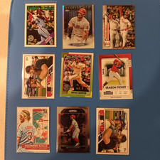 Bryce Harper 9 Card Baseball Lot Phillies Nationals 45