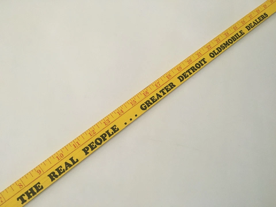 1960's OLDSMOBILE YARDSTICK Greater Detroit Dealers ''FOR REAL PEOPLE LIKE YOU'' - Image 2 of 4