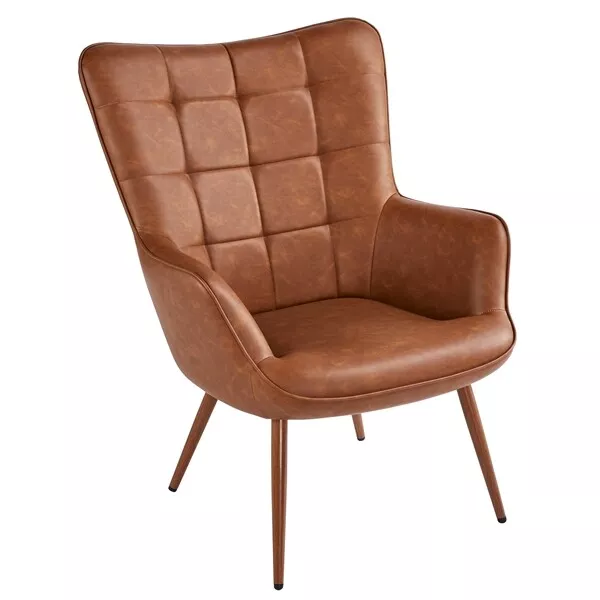 Leather bedroom chair hot sale