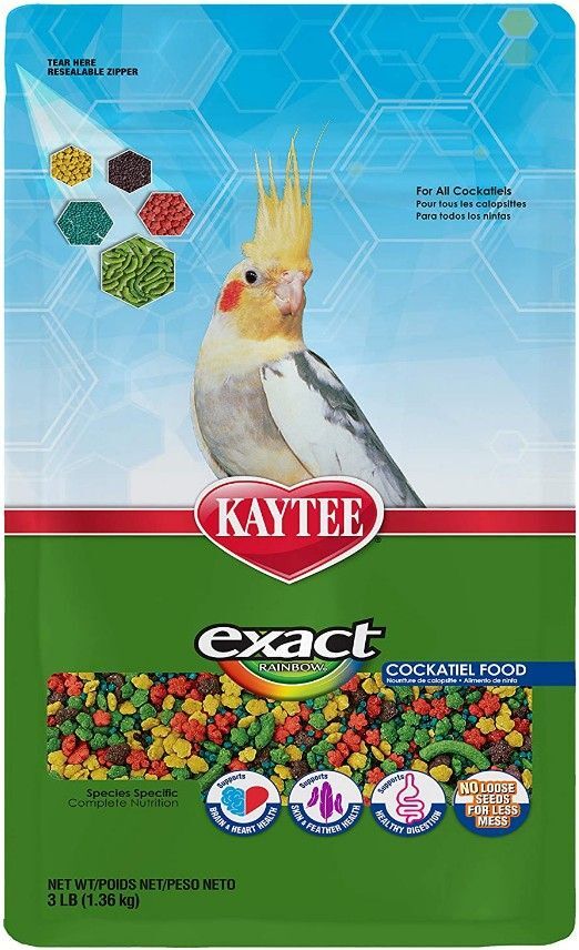 Bird, Kaytee Exact Rainbow Daily Diet - Cockatiel (3 lbs)