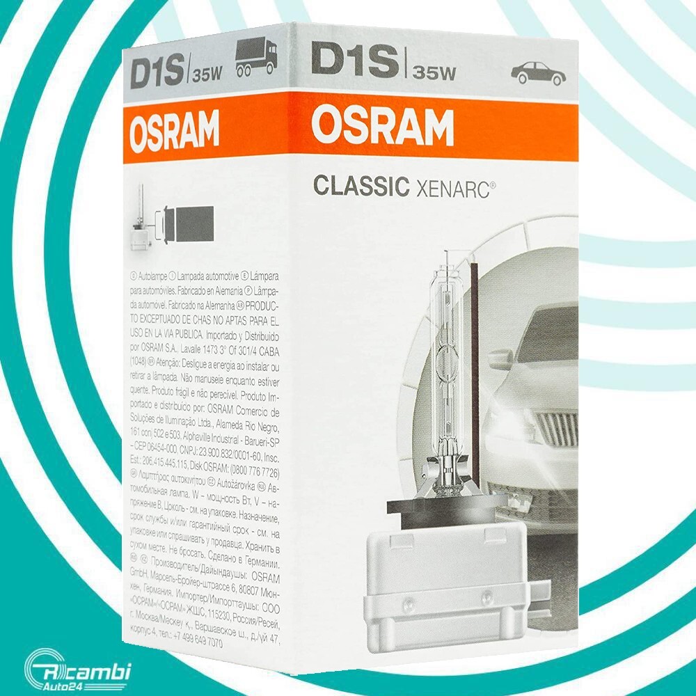 Osram Xenarc 66140 D1S 35W Bombilla HID para faros delanteros de xenón