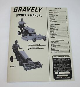 Gravely Tractor Owners/ Operators Manual, Super/ Custom Convertible 6