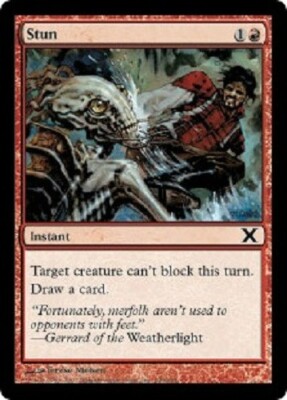 Stun x4 NM-VLP Magic The Gathering MTG Tenth Edition # 240