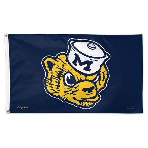 Wincraft Michigan Wolverines 3x5 Foot Deluxe Flag - Officially Licensed NCAA Team Banner