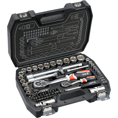YATO Coffret Outils Clés à Douille 72 Pièces Jeu Avec Cliquet - Photo 1/3