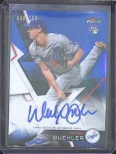 2018 Topps Finest Blue Refractor Rookie Autograph #FA-WB Walker Buehler 