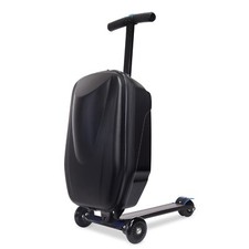 Scooter Suitcase for Kids, 2-in-1 Travelling Ride On Luggage, 35x25x62cm