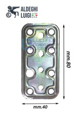 VERSTÄRKTE VERBINDUNGSPLATTE GERADE HALTERUNG SCHWERE ART MM.40X80 HOLZBALKEN 