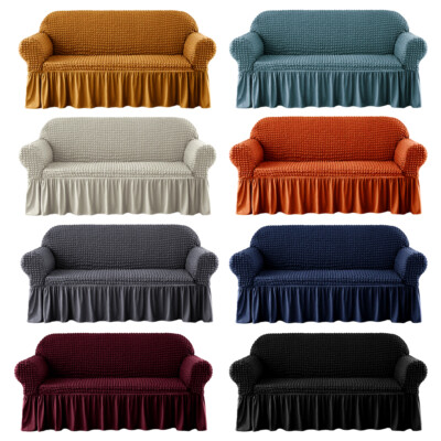 3D Bubble Lattice Elastic Sofa Covers Protector Spandex Slipcover 1/2/3/4 Seater