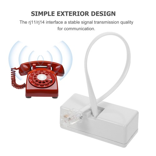 2 Pcs Telefonleitungsadapter Reisen Telefon-Splitter Telefonanschlüsse - Zdjęcie 8 z 12