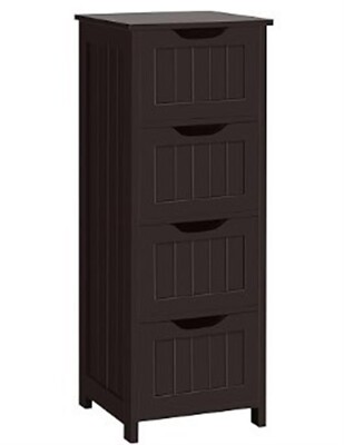 Yaheetech Bathroom Floor Cabinet, Item No: 592518 Espresso