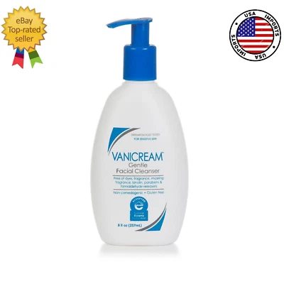 Vanicream Gentle Facial Cleanser Wash Pump Dispenser For Sensitive Skin - 237 mL