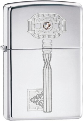 Zippo 28184 Key Swarovski Crystal High Polish Chrome | eBay