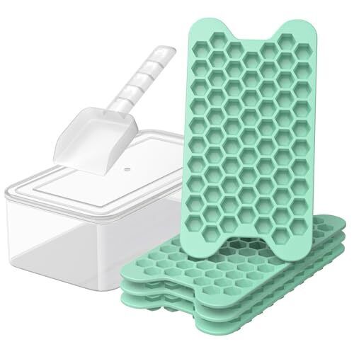 Small Ice Cube Tray for Freezer: FDDAI Easy Release Ice Cube Maker - Green - Bild 1 von 6