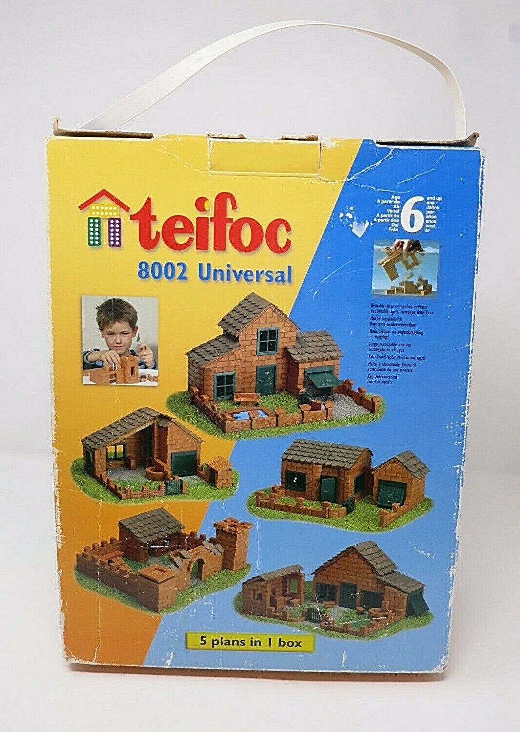 Teifoc 8002 Universal Real Brick Construction 5 Plans in 1 Box Architectural New