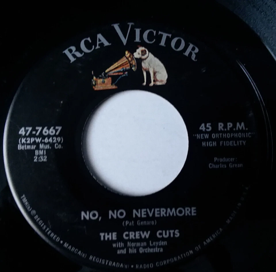 THE CREW CUTS - It Is No Secret / No, No Nevermore - Vinyl  45rpm RCA  47-7667 Foto 2 de 4