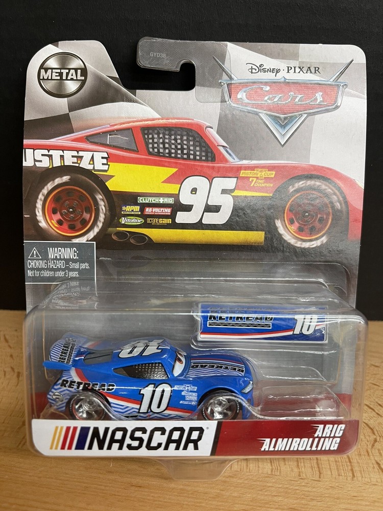 Disney Pixar Cars Nascar Metal Series Aric Almirolling Retread #10 Diecast Car