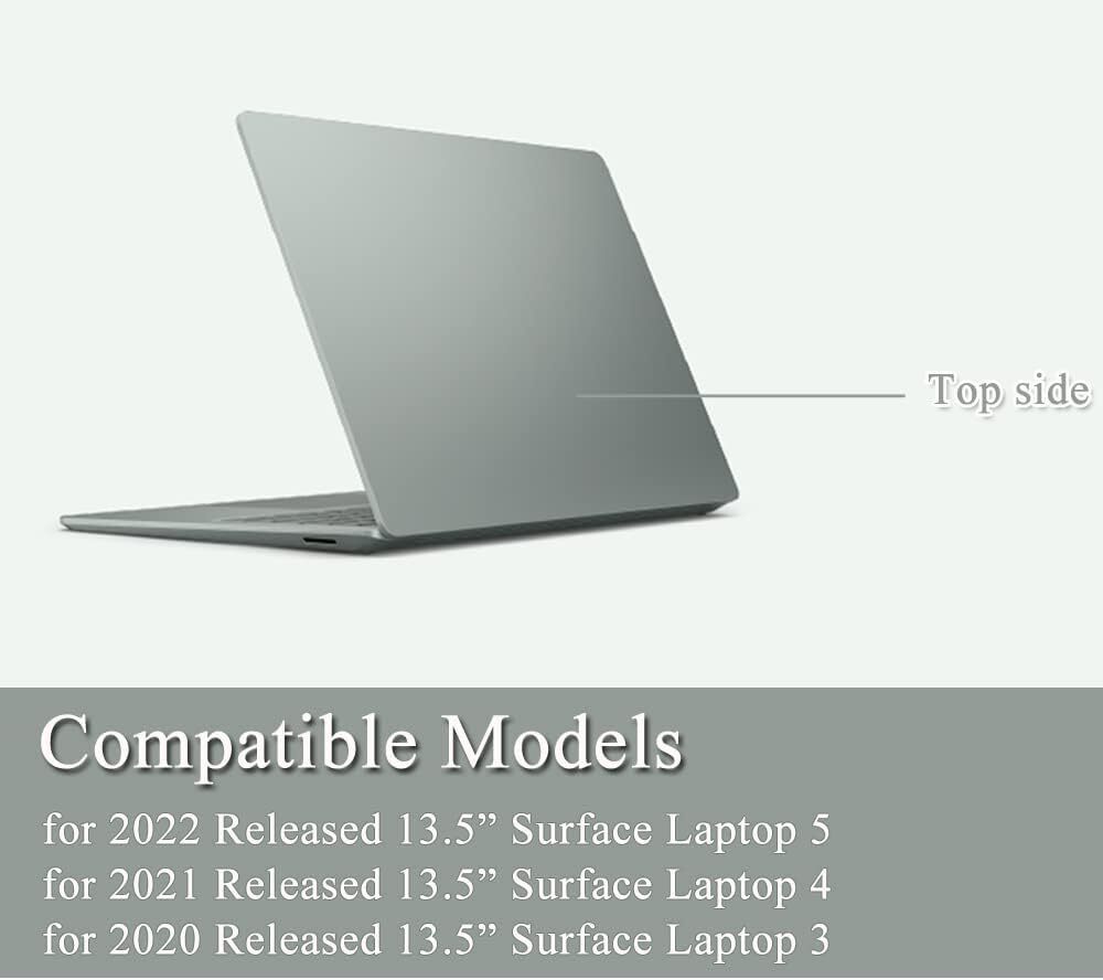 Stickers Laptop Decals for 13.5 inch Surface Laptop 5 4 3 2 1 (2023-20 Top Side