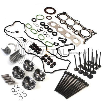 G4NA 2.0L Engine Pistons Gaskets Bearings Valve Kit For Hyundai KIA Forte Optima
