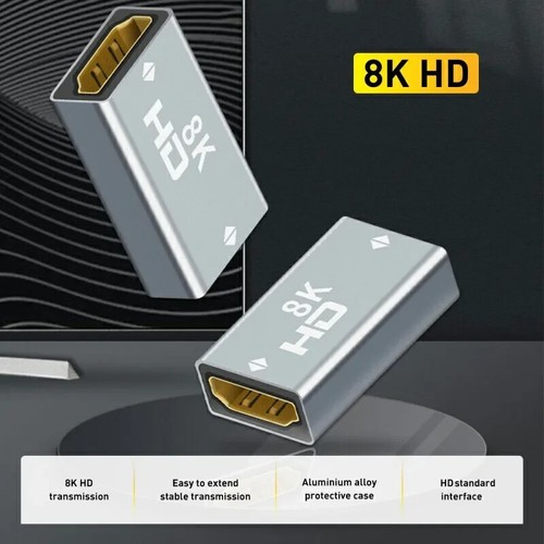 Right Angle Male to Female Extender 60HZ HDTV AF-AM 8K HDMI-compatible Adapter - Picture 13 of 51