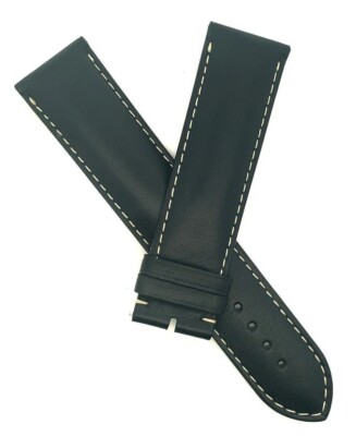 Chopard 23mm x 22mm Black Leather Men's Watch Band Strap