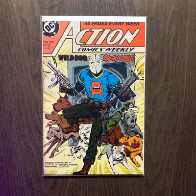 Action Comics #615: DC Comics (1988) VG - Wild Dog, Nightwing, Black Canary