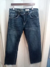 Tk Axel Jeans Mens 36x30 Slim Boot Cut Medium Faded Wash Blue Denim