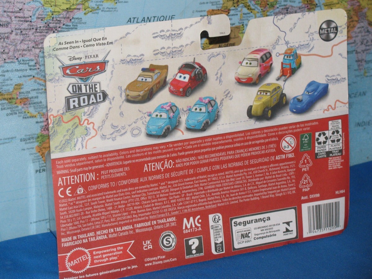 DISNEY PIXAR CARS ON THE ROAD JEREMY & CHIEFTESS JEFE 2 PACK