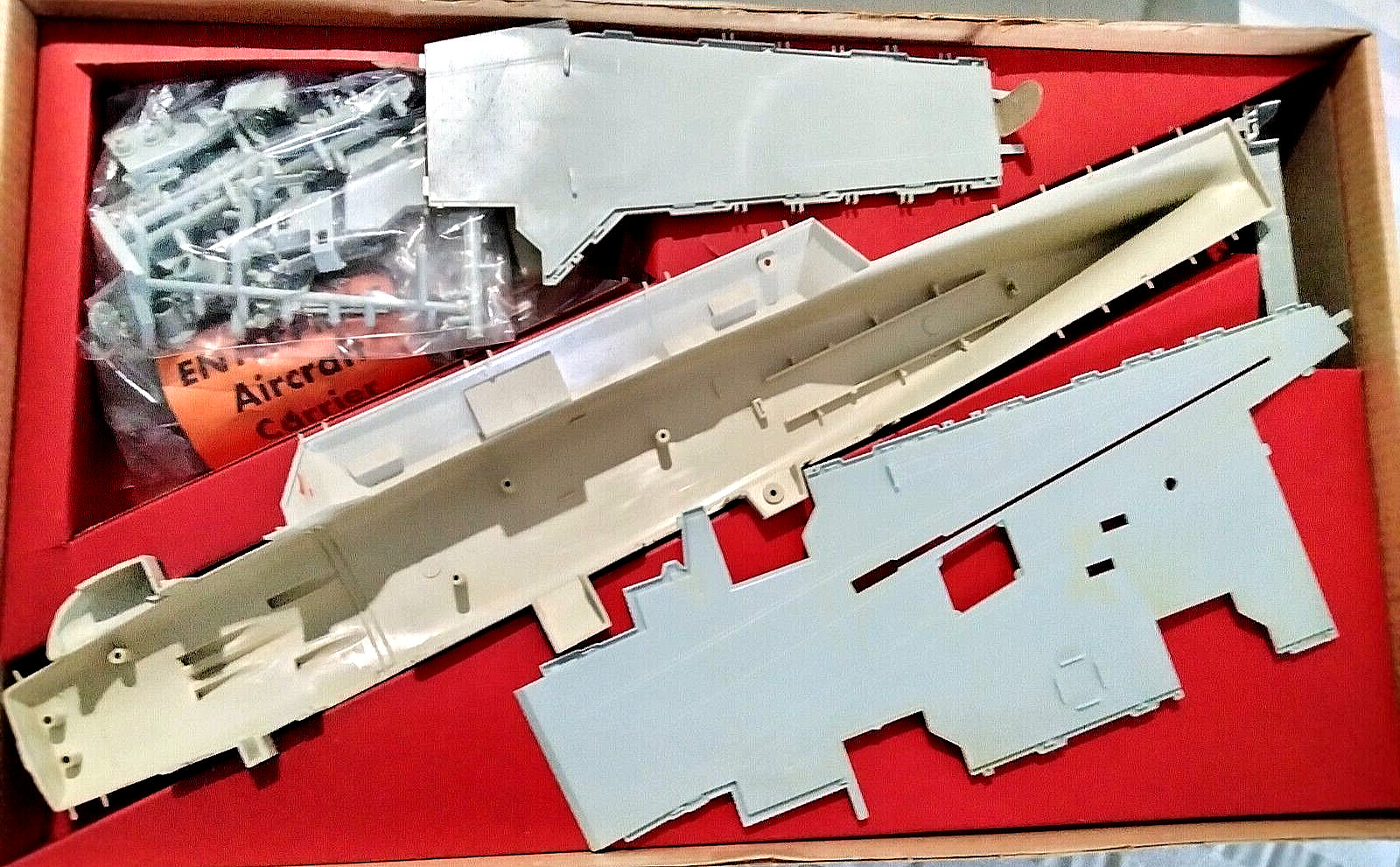 ITC- ENTERPRISE NUCLEAR CARRIER-UNBUILT-1/390th-MOTORIZED-SEALED Parts-1961-Read