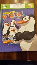 Penguins of Madagascar Puzzle Time LeapReader Tag Book Hardcover Interactive
