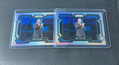 2024 Panini Prizm WWE Nick Aldis Silver Prizm 2 Card Lot