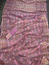 Exclusive Exclusive 100 Count Halfsilk Jamdani In Pink.