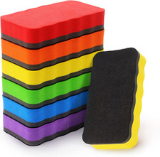 6 Pack Magnetic Whiteboard Eraser, Dry Eraser Board Erasers, Dry Erasers for Whi