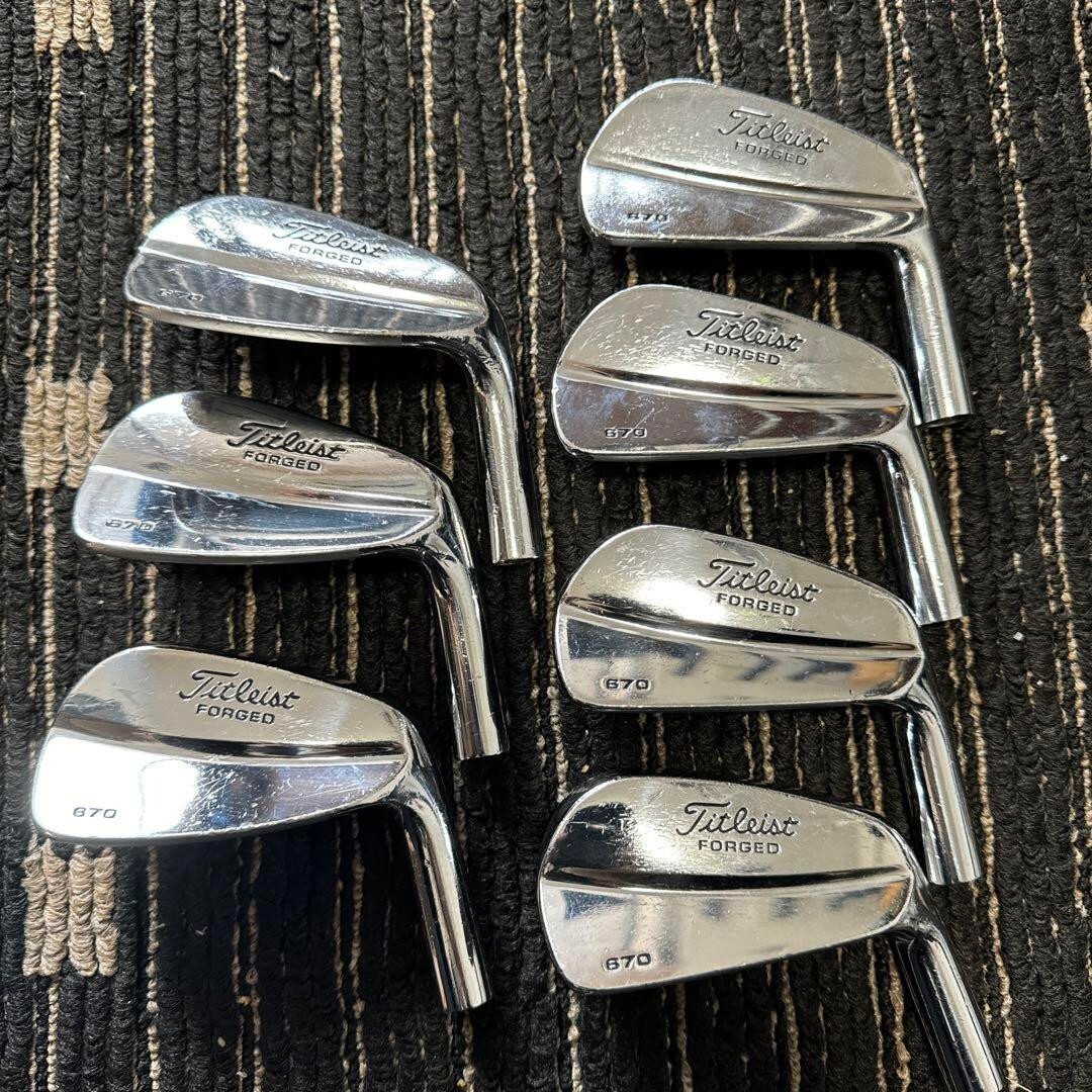 Titleist 670 MB Iron Set 7pcs 4-Pw Head Only | eBay Titleist 670 MB Iron Set 7pcs 4-Pw Head Only | eBay