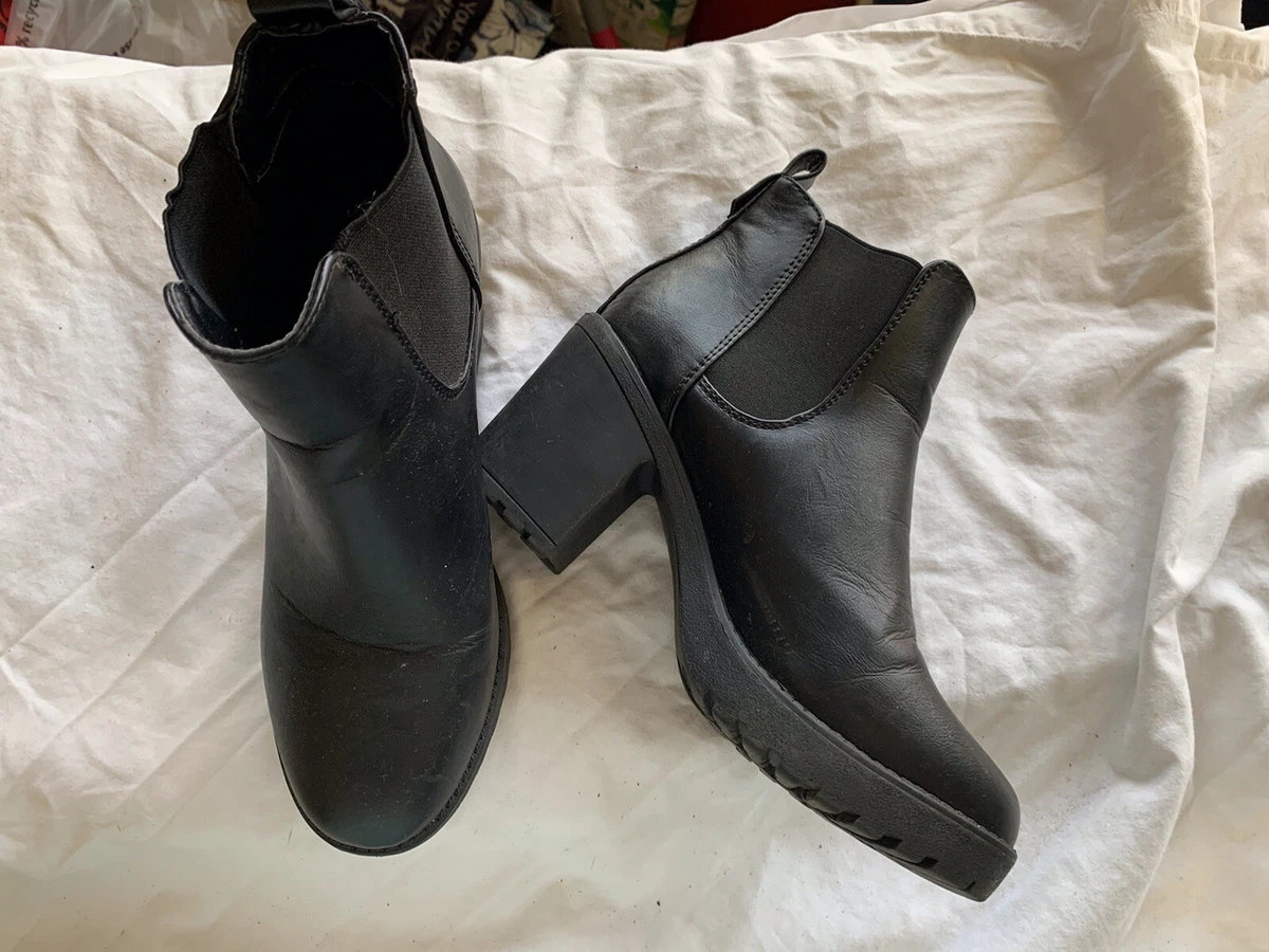 Linzi Black Faux Leather Ankle Boots Sz 5. Sale Benefits Charity
