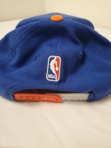 New York Knicks NBA Adidas Official Draft Snapback Hat Cap Blue Orange 2013 - 第 4/5 張圖片
