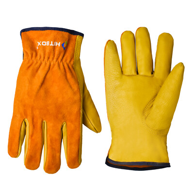 Herren Gartenhandschuhe Leder Dornenfest Rosenhandschuhe Arbeitshandschuhe-DE
