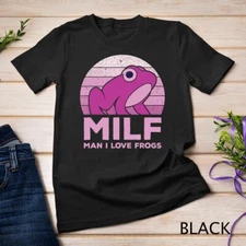Cute Frog Stuff I Heart MILF Man I Love Frogs Unisex T-shirt