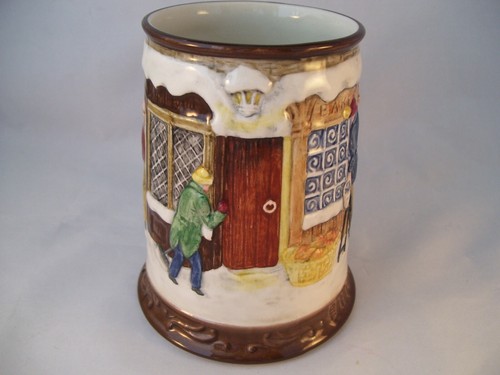 Royal Doulton John Beswick Christmas Stein Yule 1977 England Beer Tankard Mug LE - Picture 3 of 8