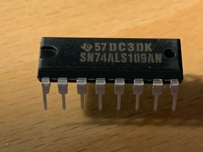 SN74ALS109AN IC -  Dual J-K Positive-Edge-Triggered Flip-Flop, Dip-16.