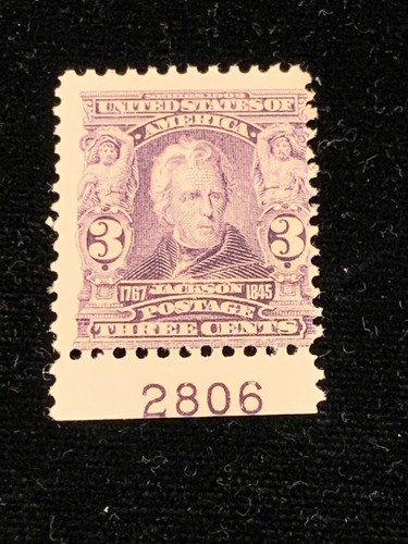 US Stamp #302. 3 Cent MNH. Make Offers. Great Color!!! Thin Spot Left Side - Picture 2 of 4