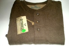 Mens Henley Shirt Size Small Hunter Green NWT